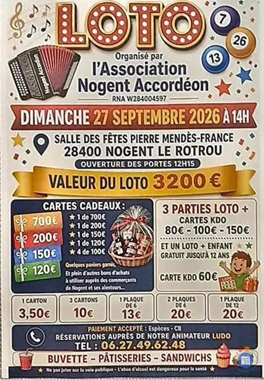 NOGENT-LE-ROTROU - Loto de Nogent Accordéon