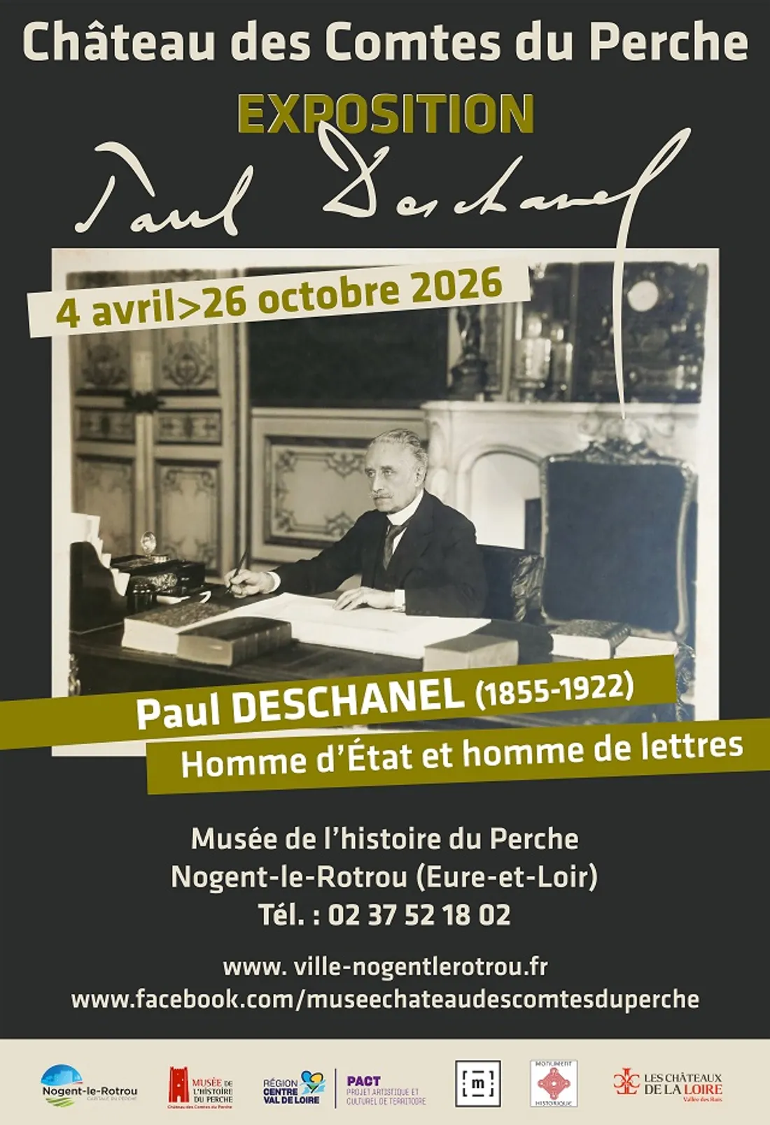 NOGENT-LE-ROTROU - Exposition : Paul Deschanel, homme d'État et homme de lettres