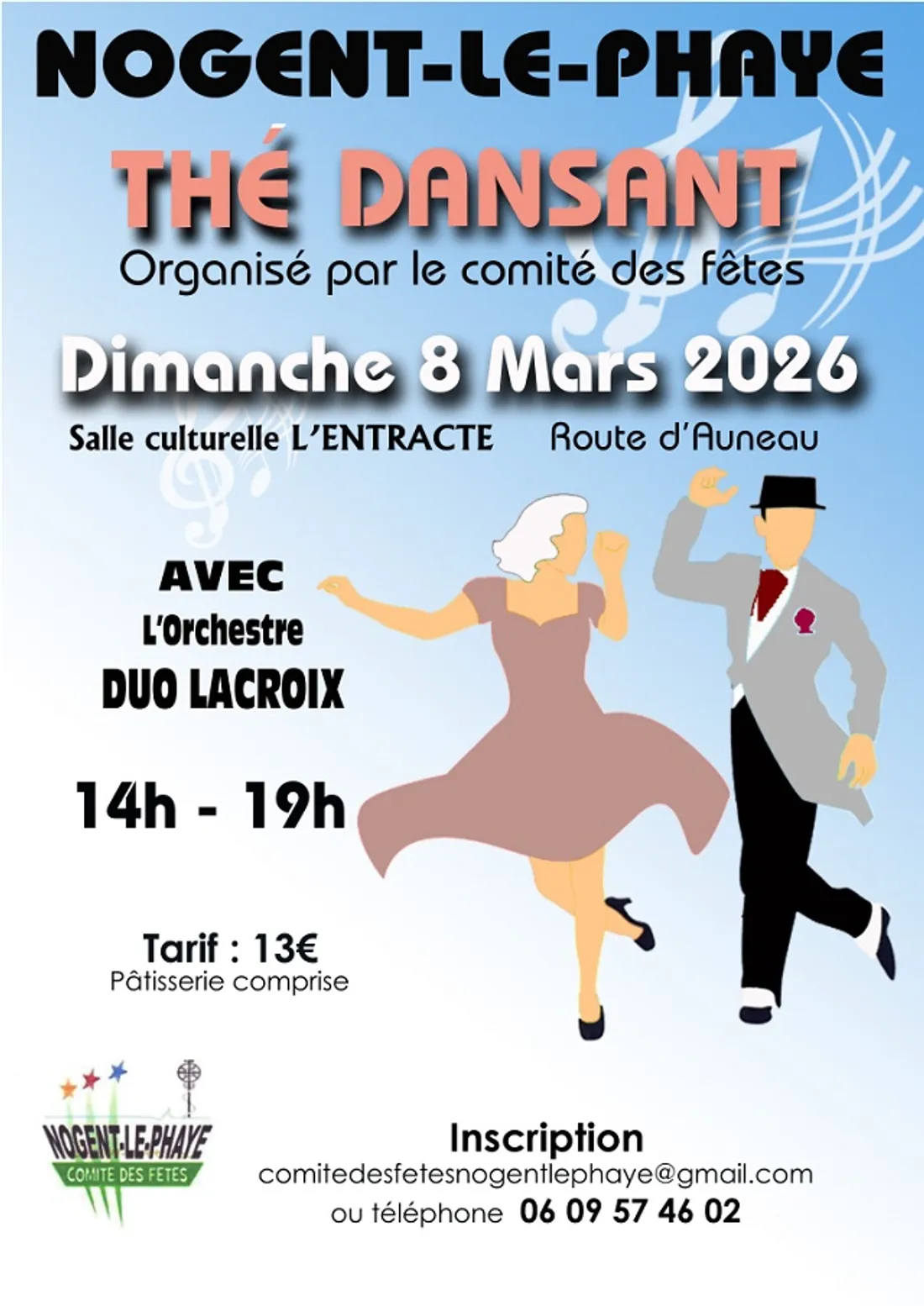 NOGENT-LE-PHAYE - Thé dansant avec le Duo Lacroix