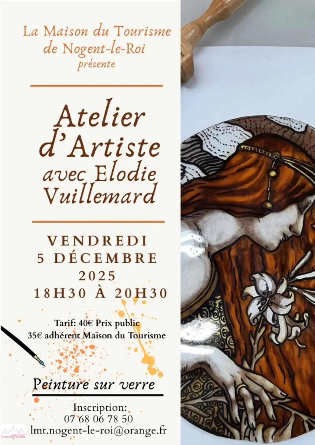 NOGENT-LE-ROI - Atelier d'artiste avec Élodie Vuillemard