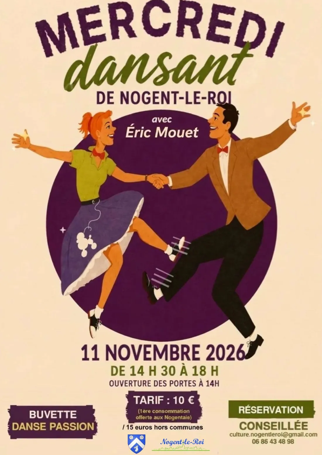 NOGENT-LE-ROI - Mercredi dansant avec Eric Mouet