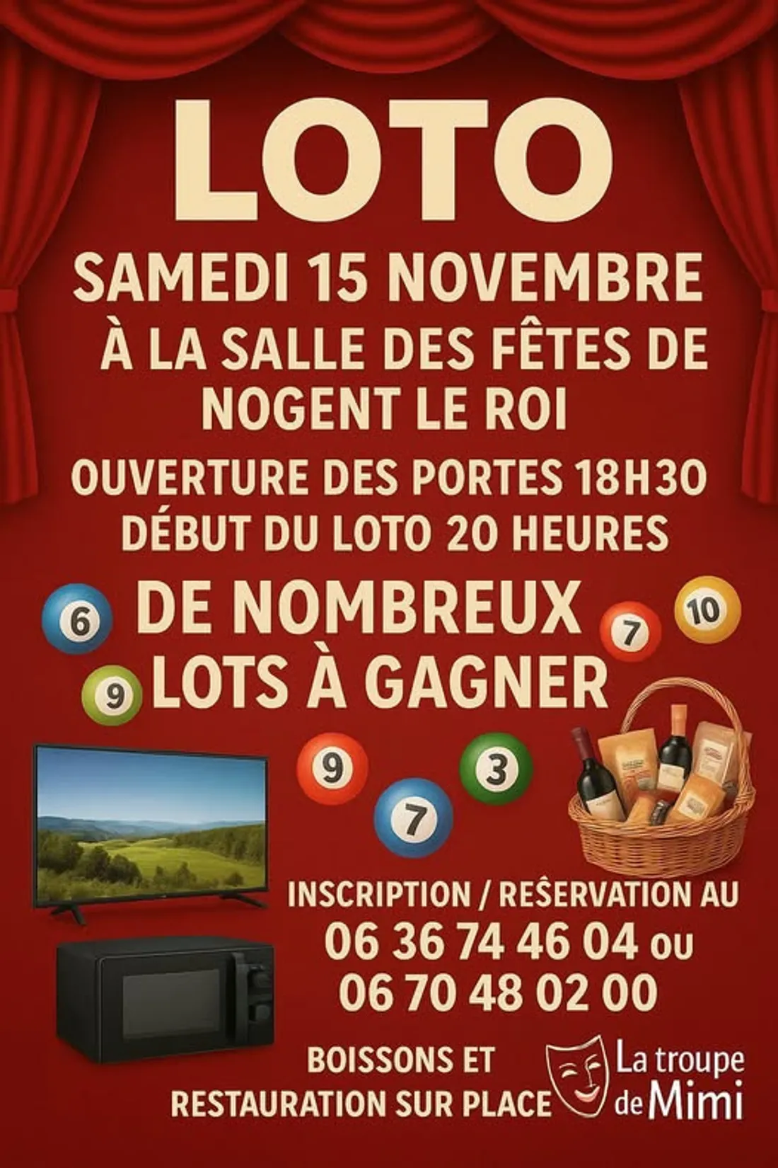 NOGENT-LE-ROI - Loto de la Troupe de Mimi