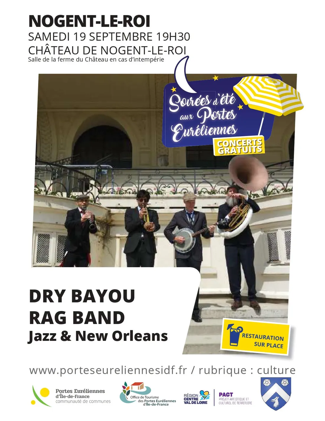 NOGENT-LE-ROI - Concert : Dry Bayou Rag Band