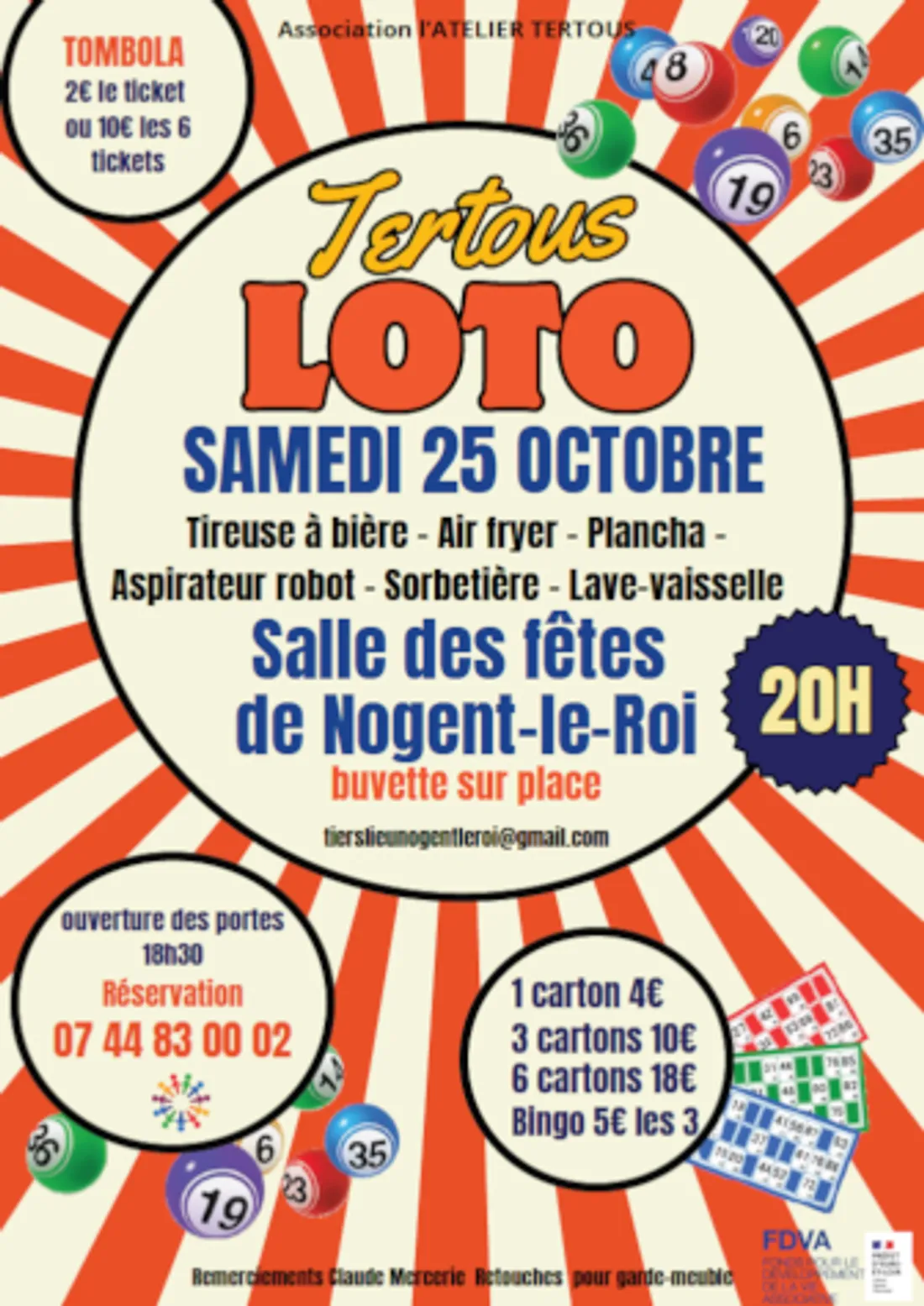 NOGENT-LE-ROI - Loto de l'Atelier Tertous