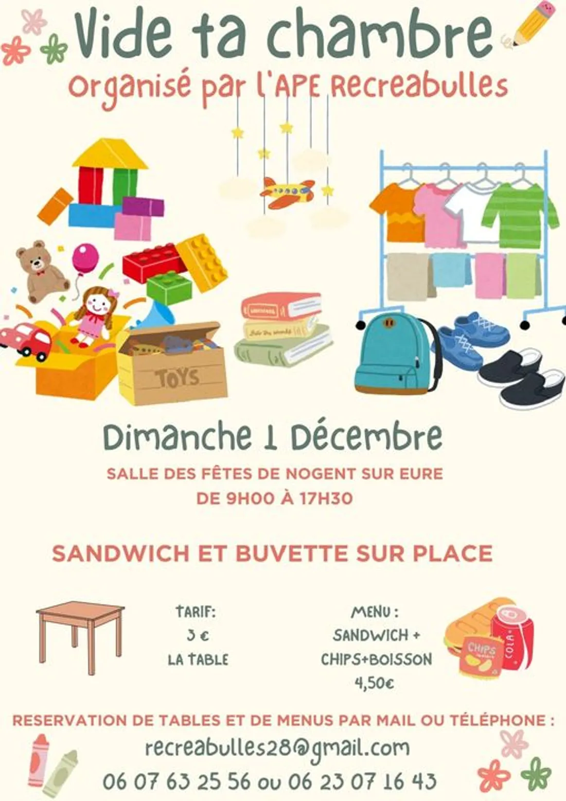 NOGENT-SUR-EURE - Vide ta chambre de l'APE