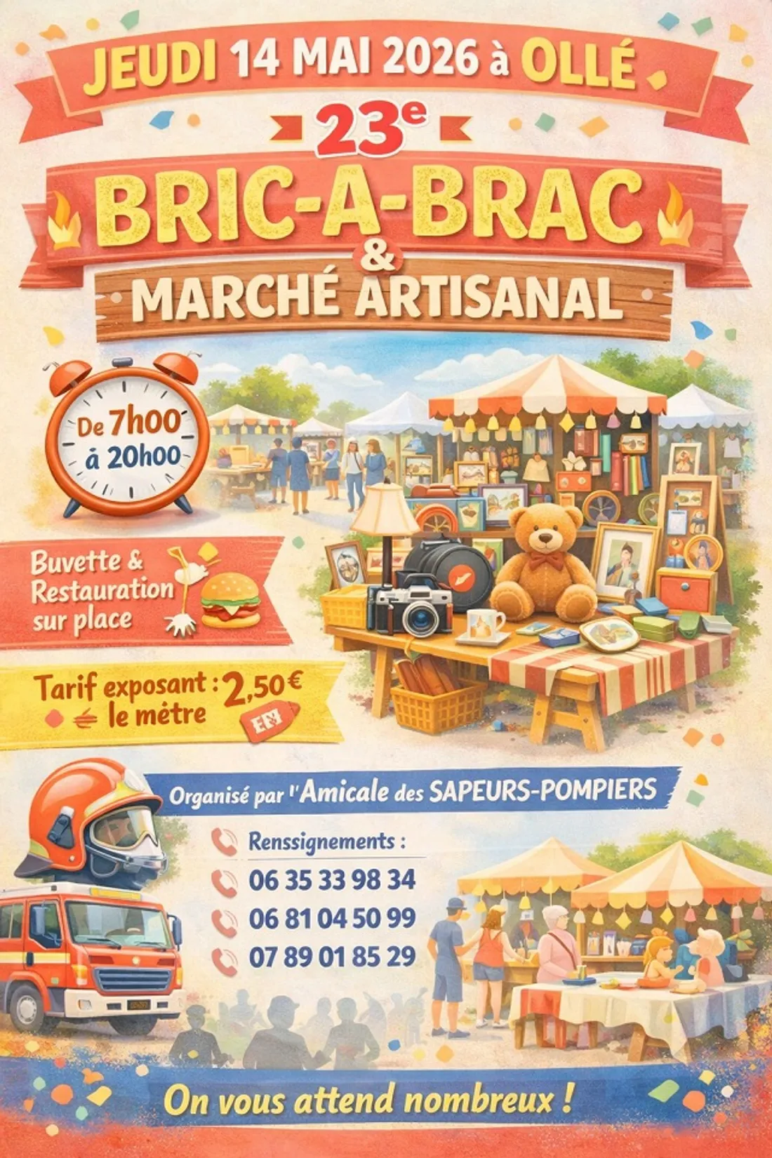 OLLÉ - 23e bric-à-brac et marché artisanal