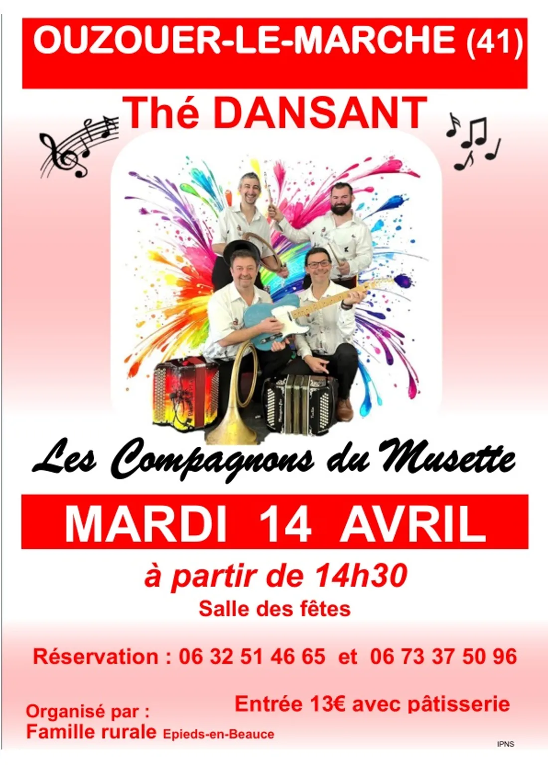 OUZOUER-LE-MARCHÉ (41) - Thé dansant avec Les Compagnons du Musette