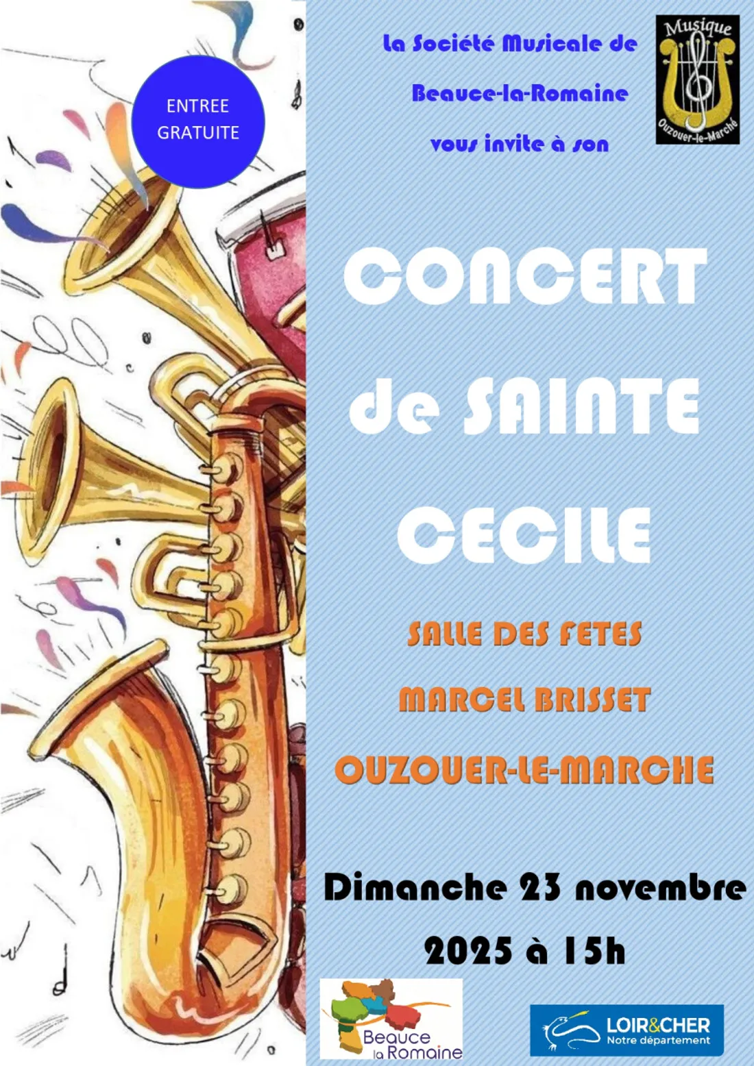 OUZOUER-LE-MARCHÉ (41) - Concert de Sainte-Cécile