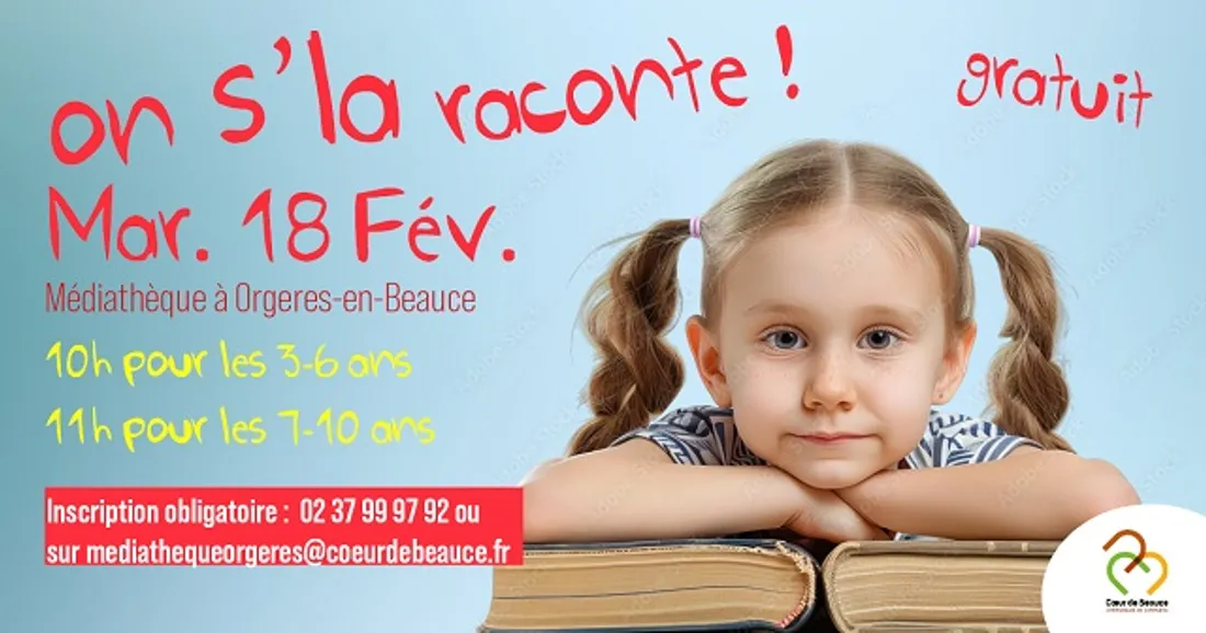 ORGÈRES-EN-BEAUCE - On s’la raconte ! - Lectures pour enfants