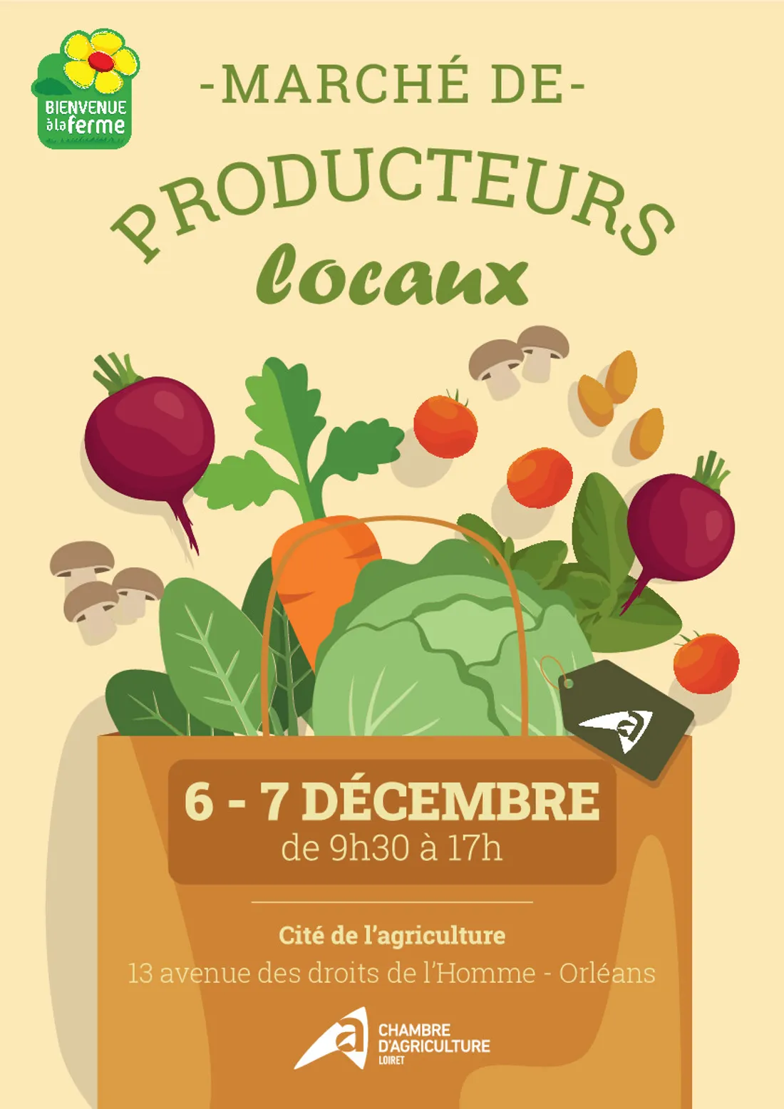 ORLÉANS (45) - Marché de producteurs locaux