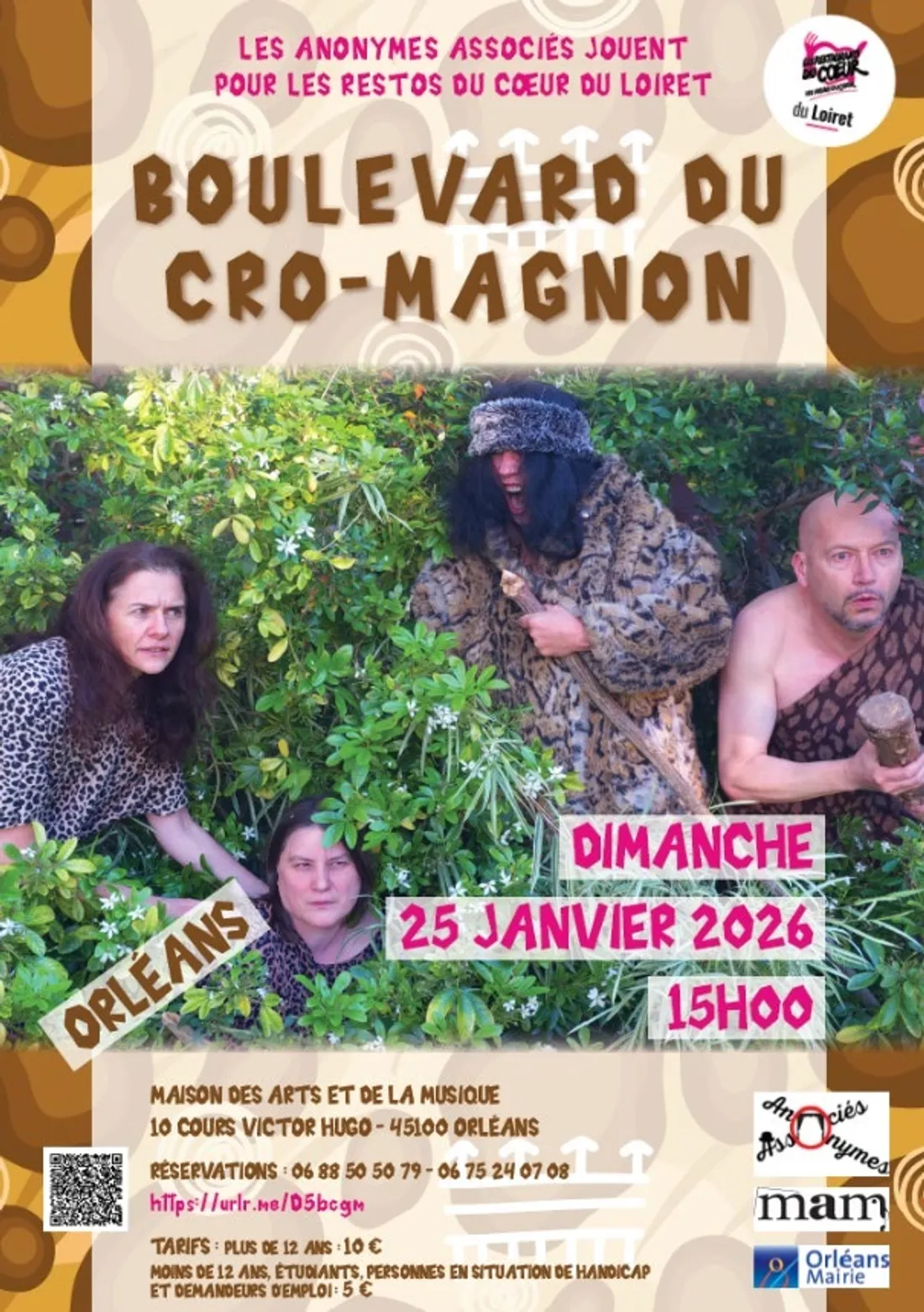 ORLÉANS (45) - Théâtre : Boulevard du Cro-Magnon