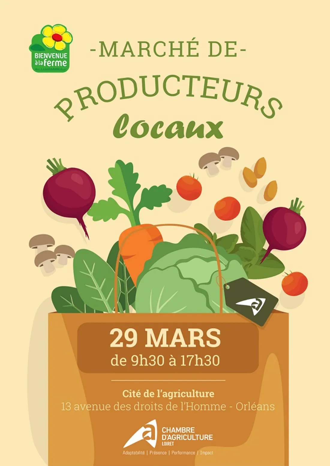 ORLÉANS (45) - Marché de producteurs locaux