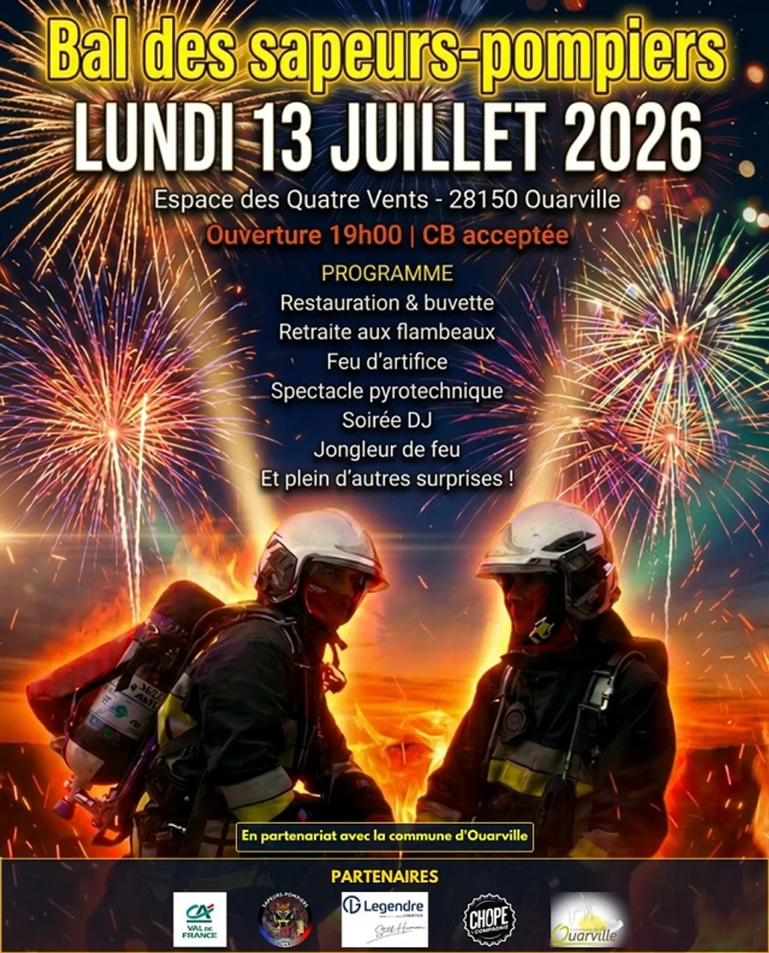 OUARVILLE - bal des sapeurs-pompiers