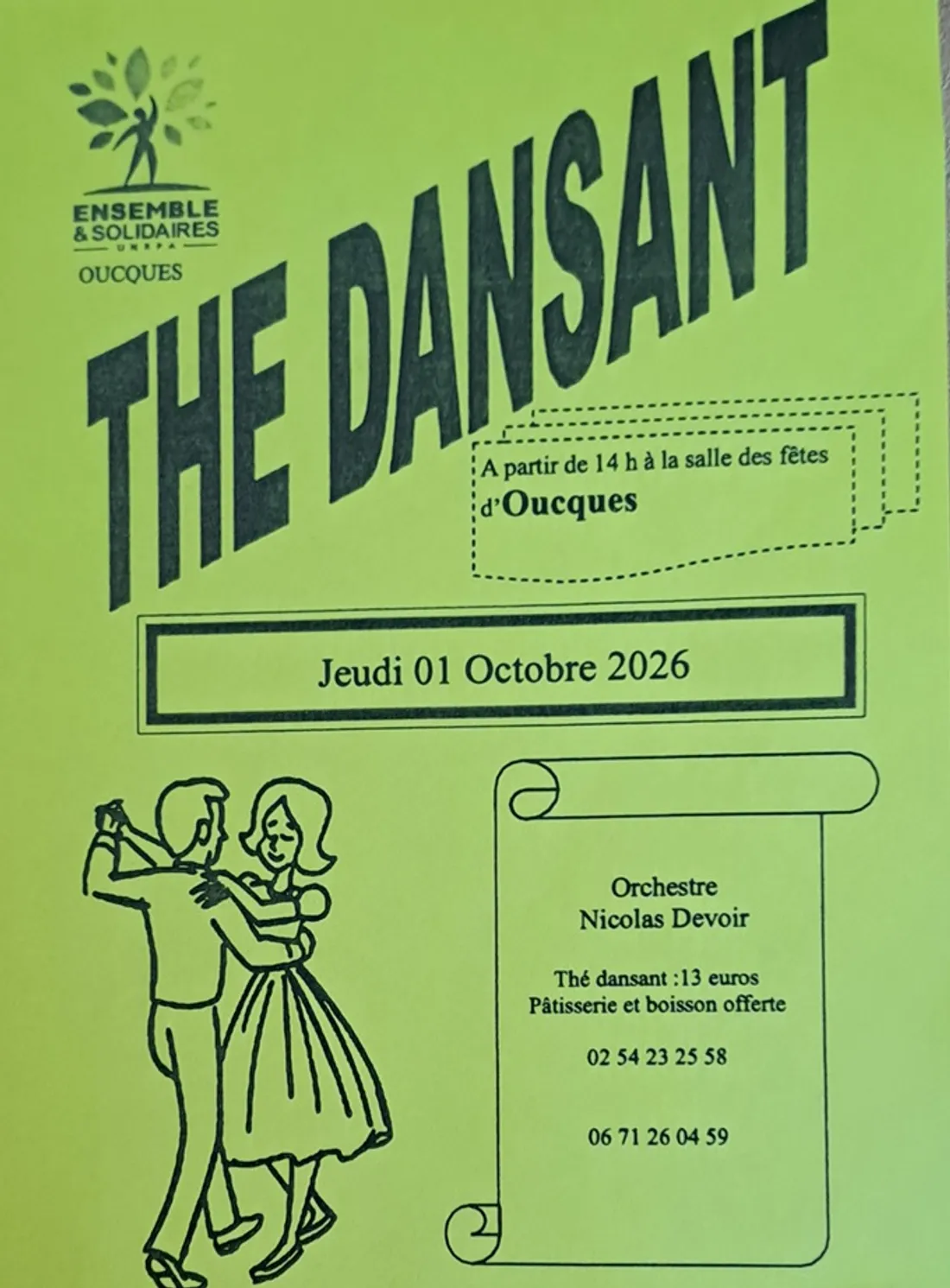 OUCQUES (41) - Thé dansant avec Nicolas Devoir