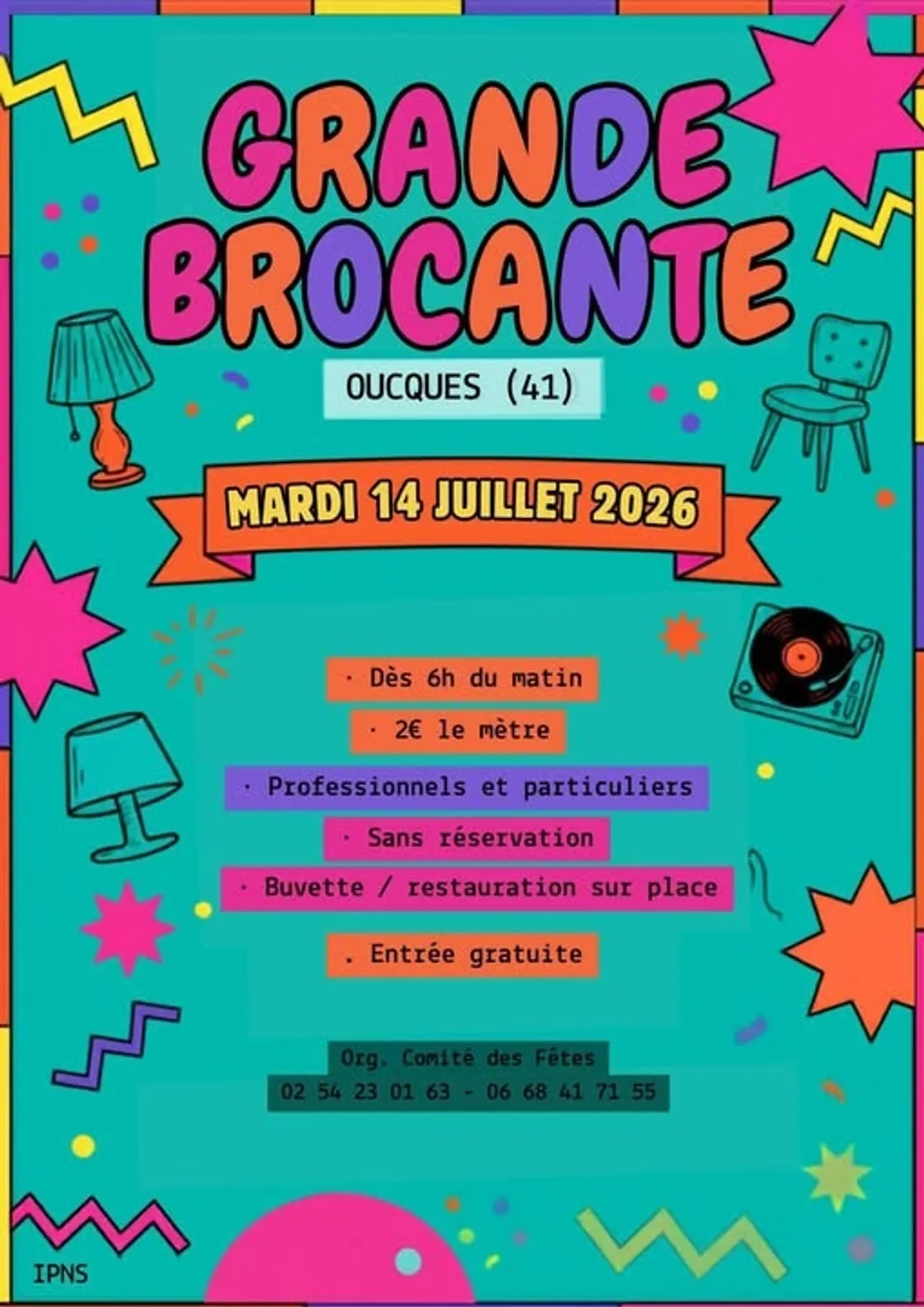 OUCQUES (41) - Brocante du 14 juillet