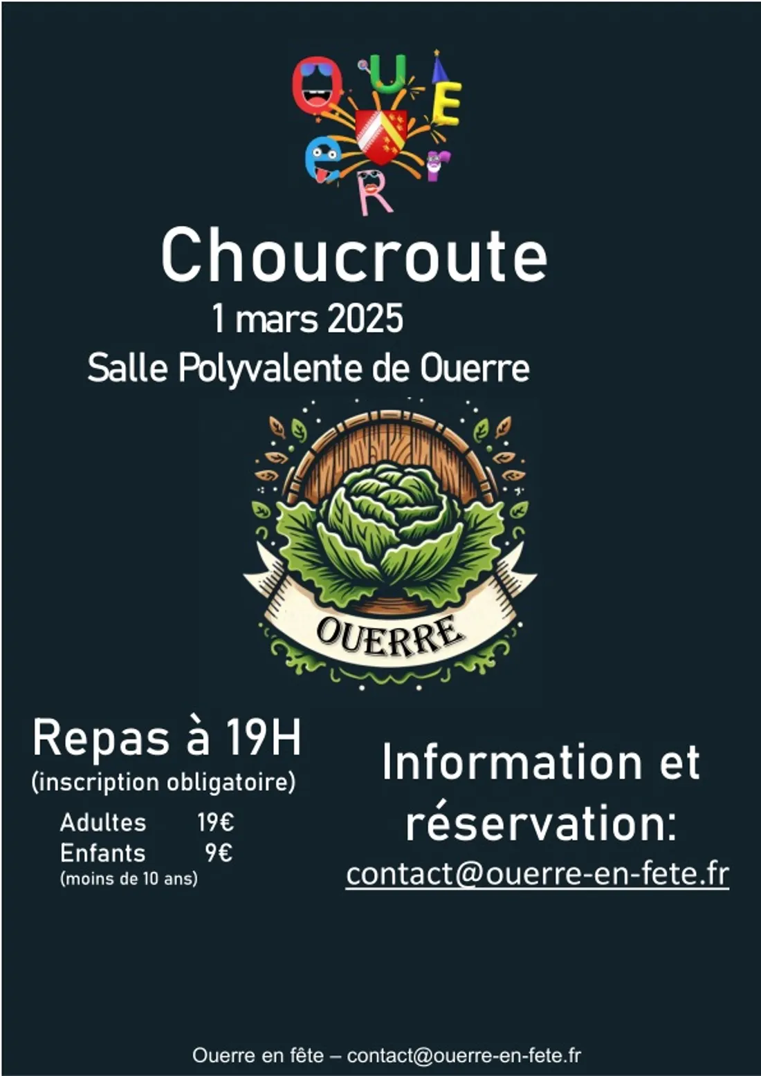 OUERRE - Soirée choucroute de Ouerre en Fête