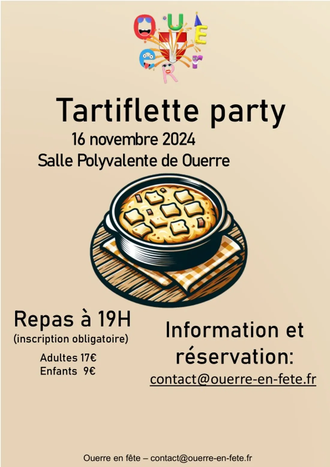 OUERRE - Tartiflette party