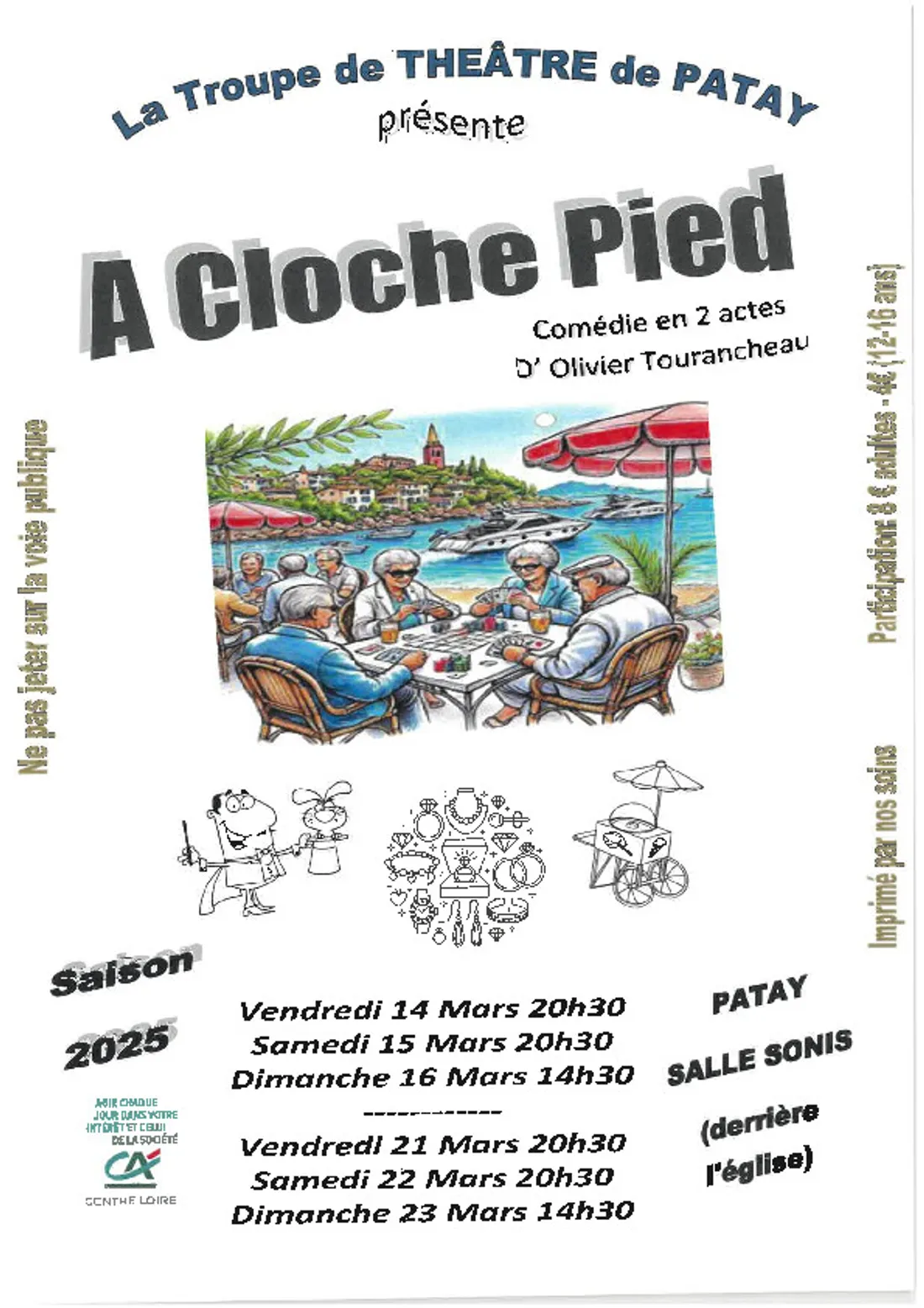 PATAY (45) - Théâtre : A cloche pied