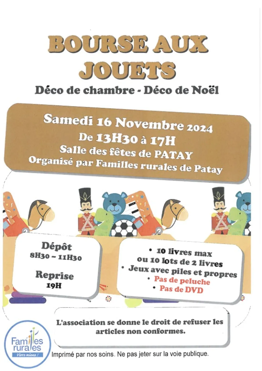 PATAY (45) - Bourse aux jouets