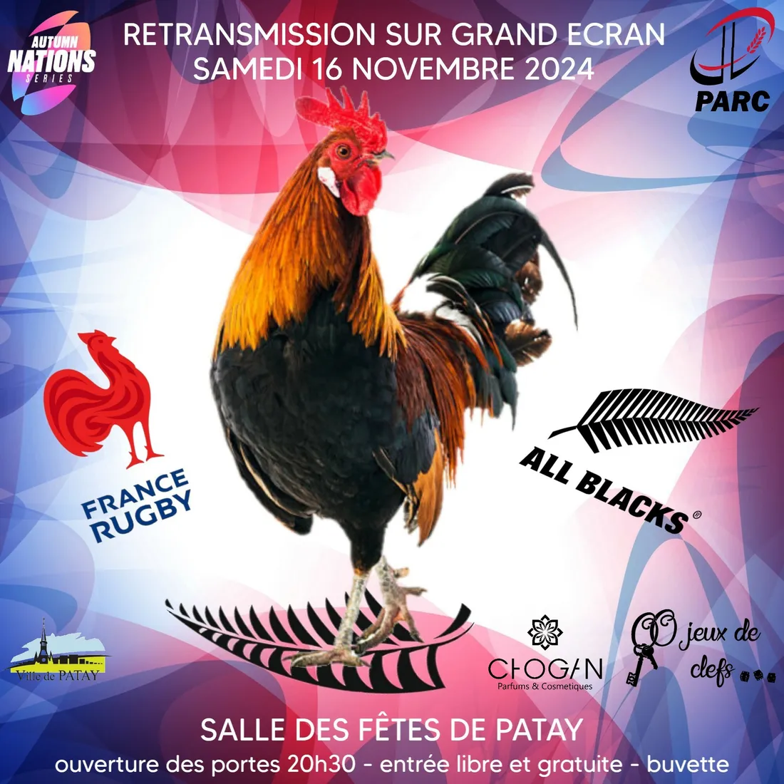 PATAY (45) - Retransmission rugby : France - Nouvelle-Zélande