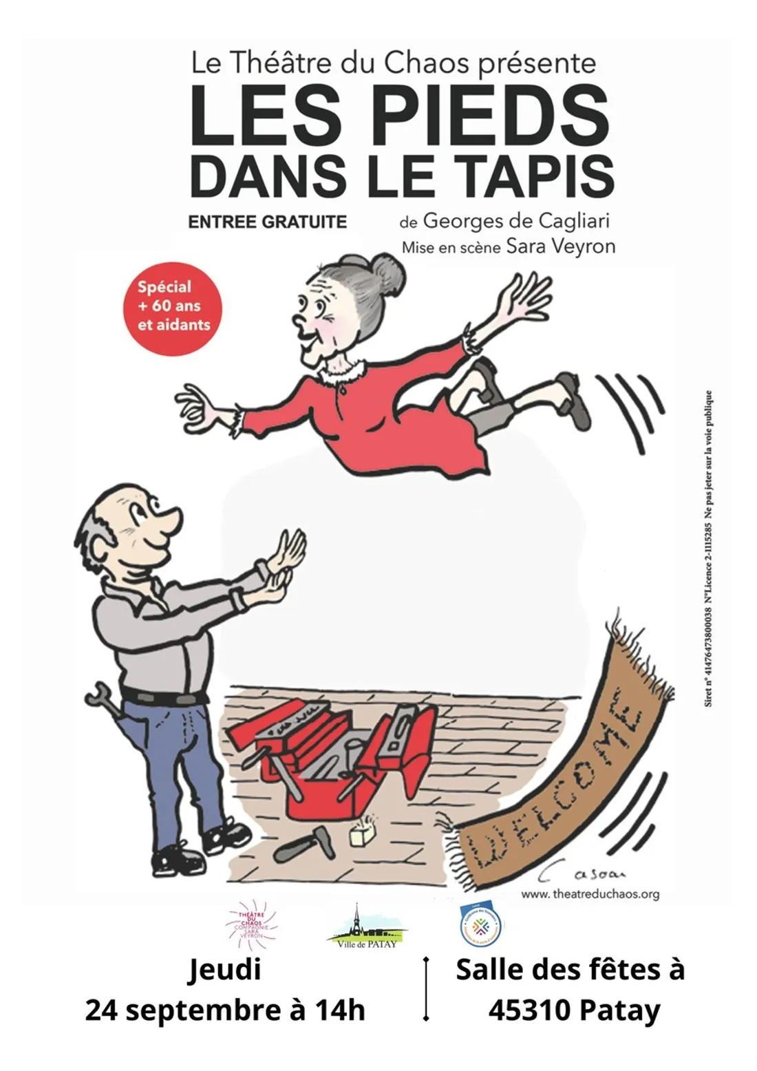 PATAY (45) - Théâtre : Les pieds dans le tapis