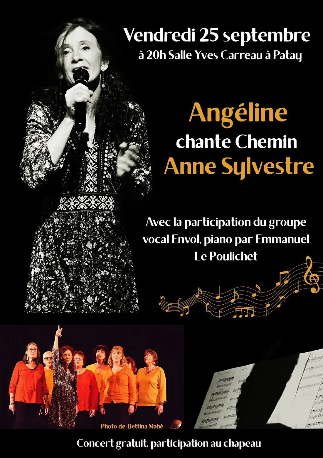 PATAY (45) - Concert : Angéline chante Chemin Anne Sylvestre