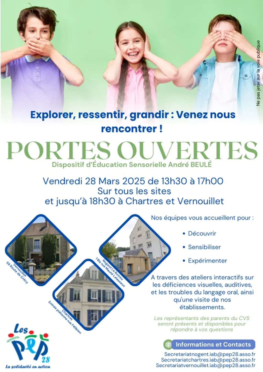 Portes ouvertes dispositif d’Éducation Sensorielle André Beulé