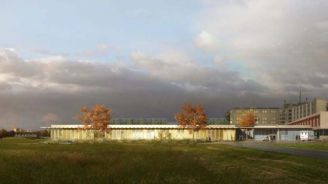 perspective, chantier, hôpital de chartres, urgences, réanimation