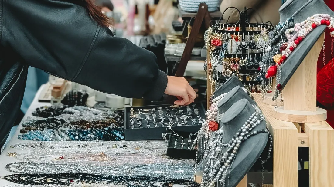 marché, vente, commerçant