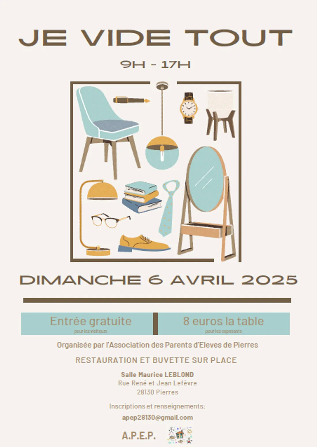 PIERRES - Je vide tout de l'APE