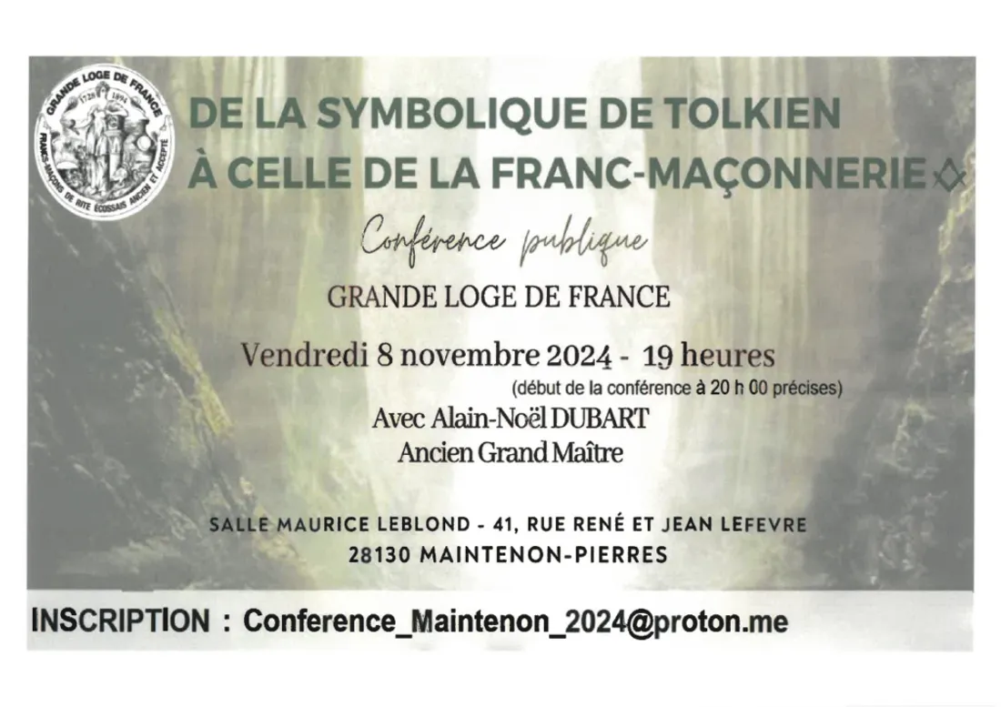 PIERRES - Conférence : De la symbolique de Tolkien à celle de la franc-maçonnerie