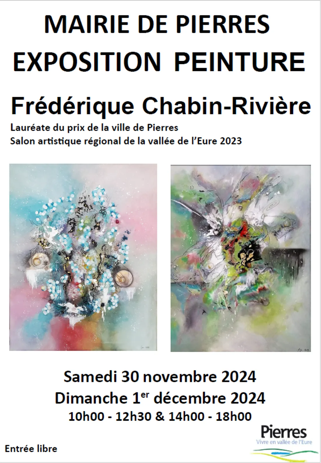 PIERRES - Exposition : Frédérique Chabin-Rivière