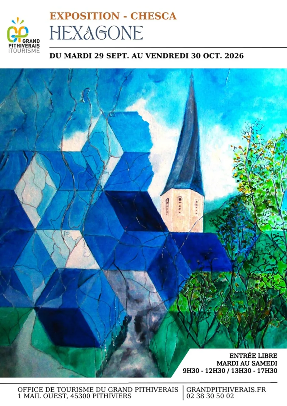PITHIVIERS (45) - Exposition : Chesca « Hexagone »