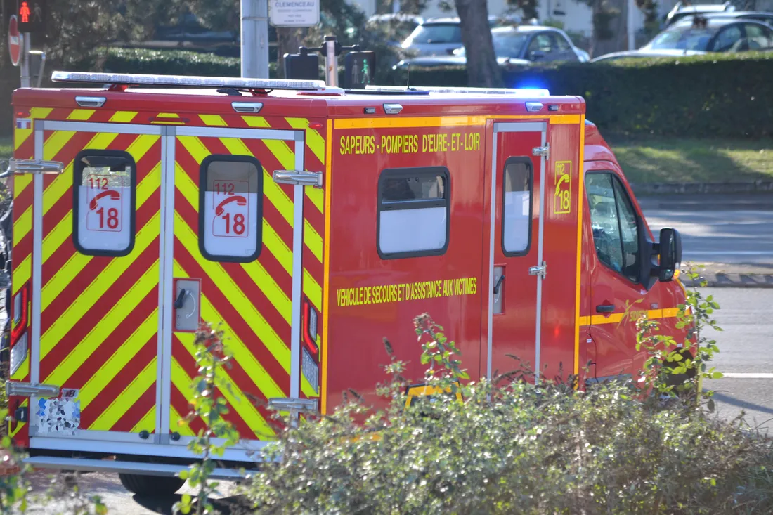 ambulance pompiers VSAV route