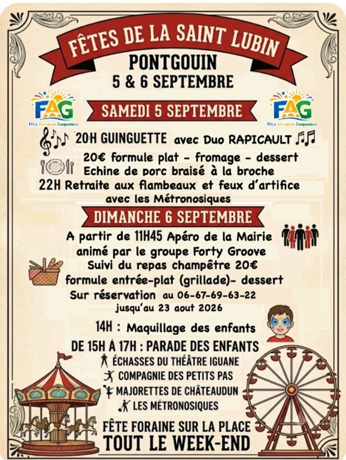 PONTGOUIN - Fête de la Saint-Lubin : Guinguette