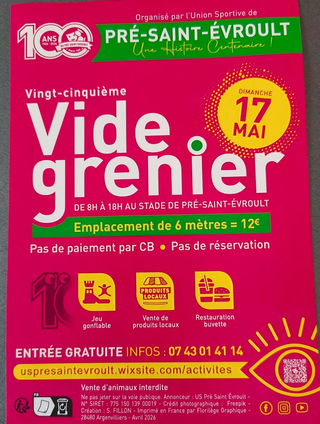 PRÉ-SAINT-ÉVROULT - 25e Vide-greniers de l'USP