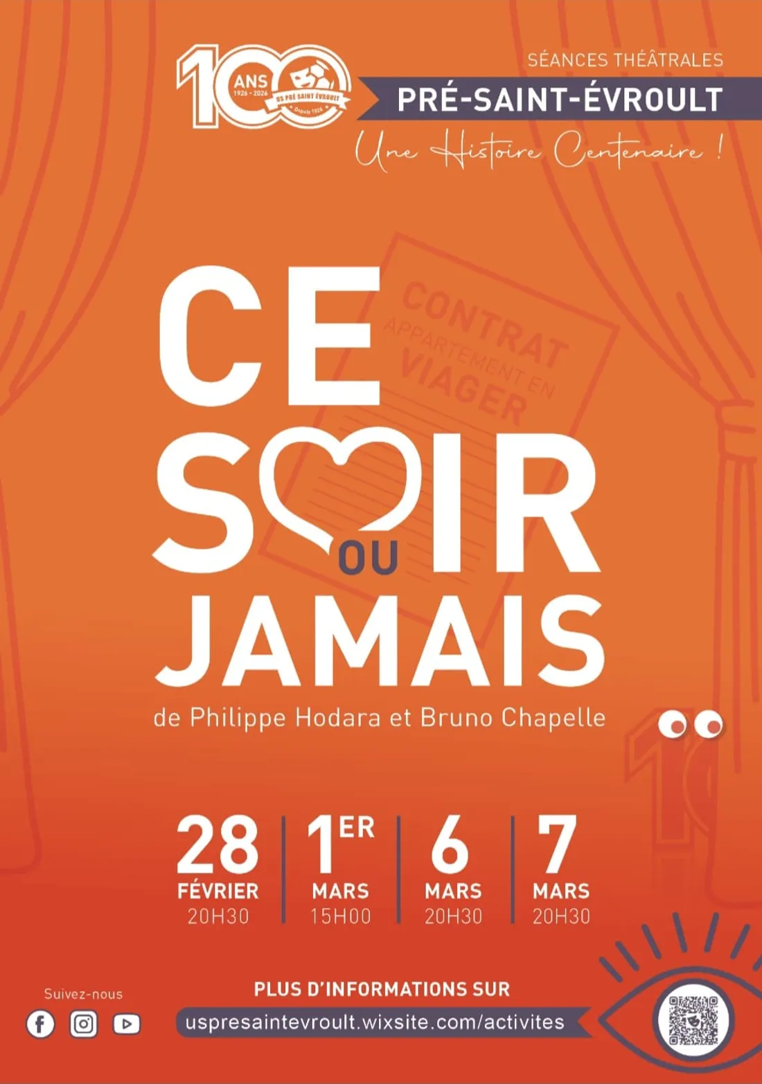 PRÉ-SAINT-ÉVROULT - Théâtre : Ce soir ou jamais