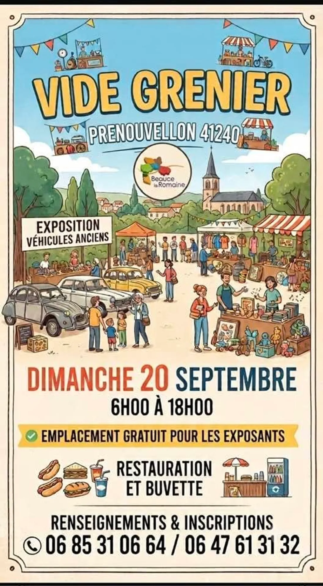 PRÉNOUVELLON (41) - Vide-greniers du comité des fêtes