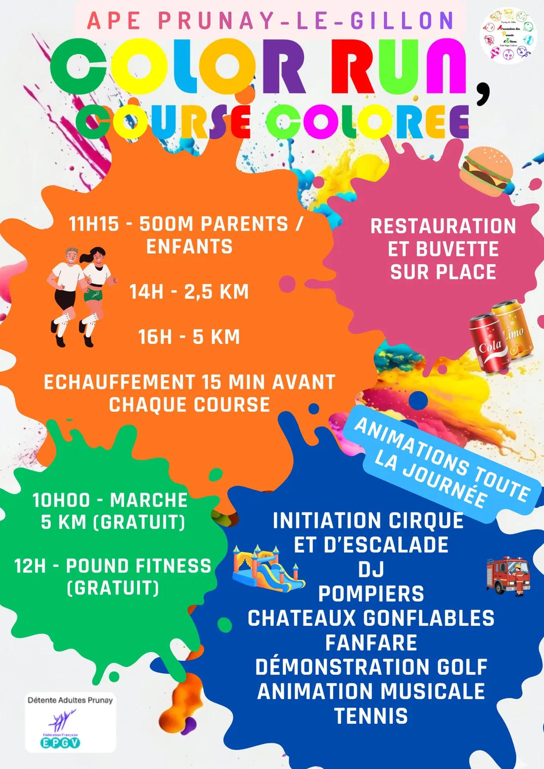 PRUNAY-LE-GILLON - Color Run, course colorée