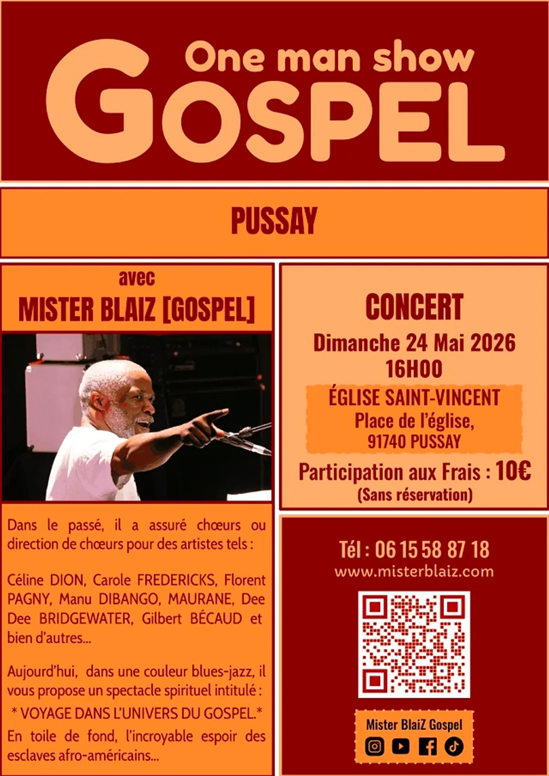 PUSSAY (91) - One man show Gospel : Mister Blaiz