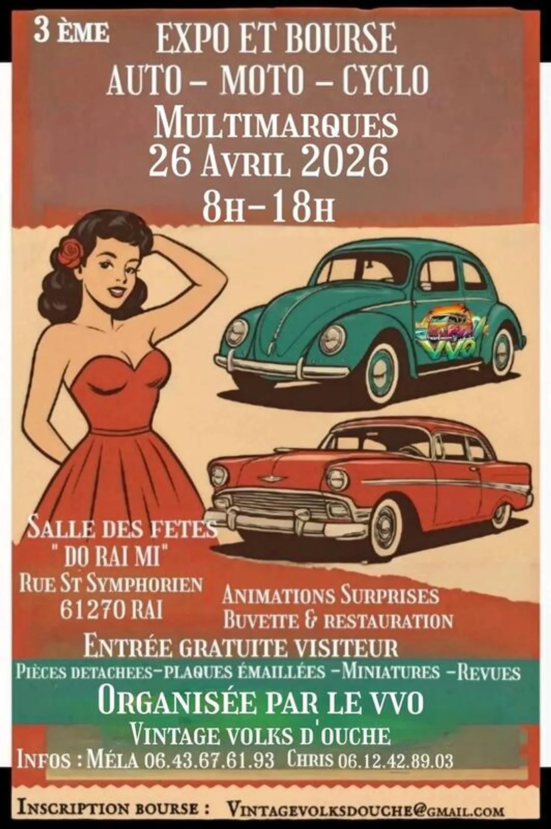 RAI (61) - Bourse d'échange et expo véhicules anciens