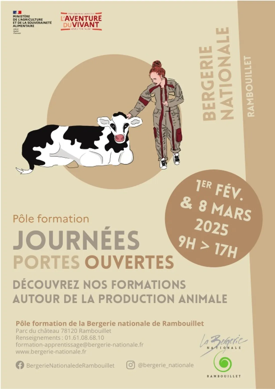 RAMBOUILLET (78) - Journées portes ouvertes pôle formation de la Bergerie Nationale