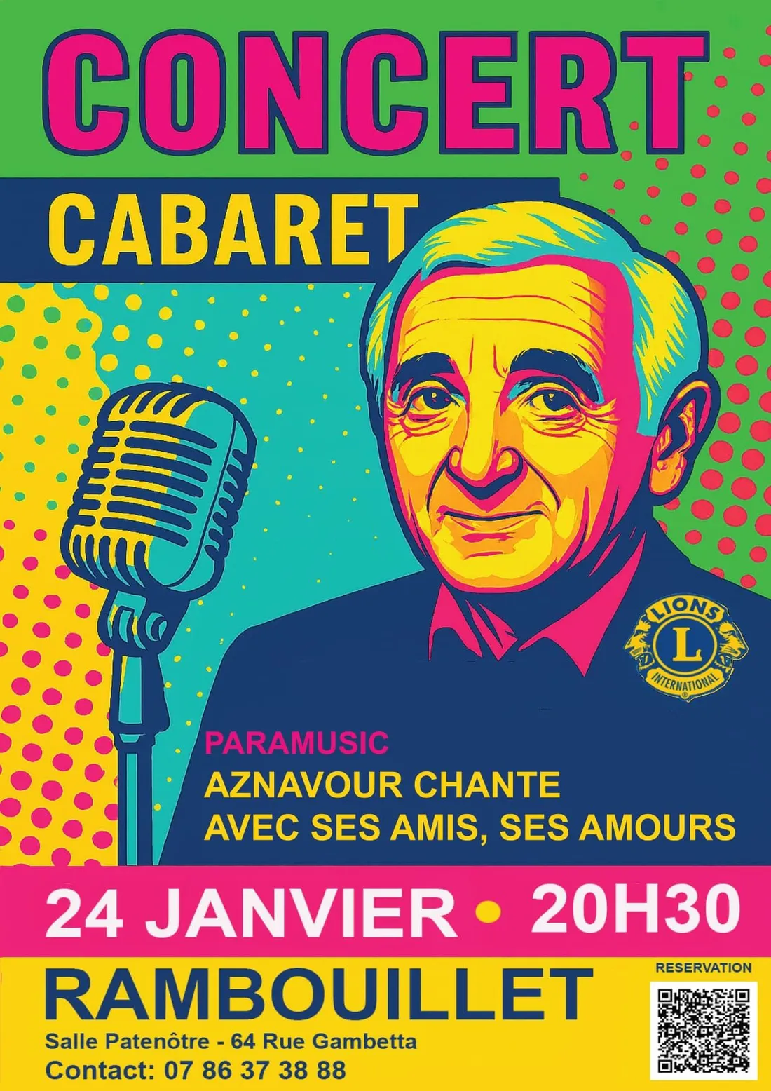 RAMBOUILLET (78) - Concert cabaret : Paramusic chante Aznavour