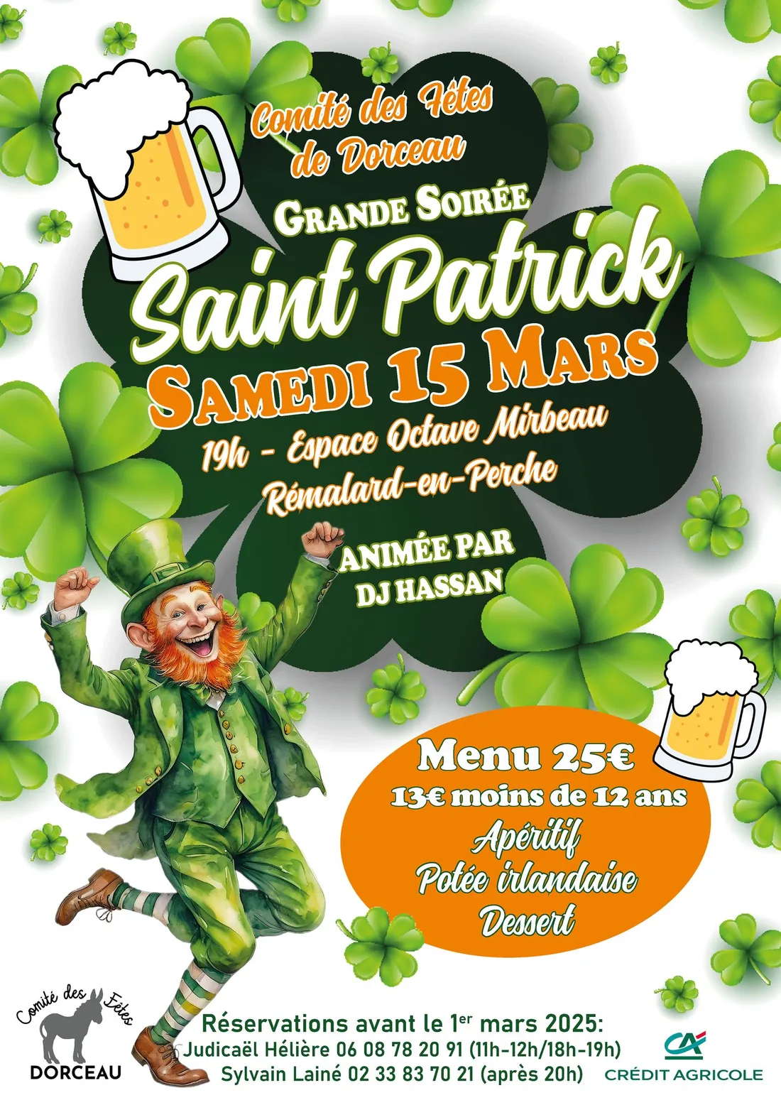RÉMALARD (61) - Soirée Saint Patrick du comité des fêtes de Dorceau