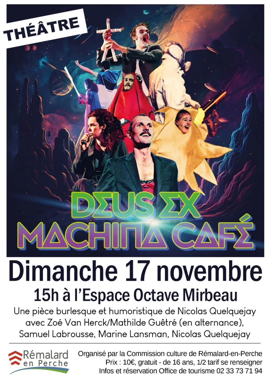 RÉMALARD (61) - Théâtre : Deus Ex Machina Café