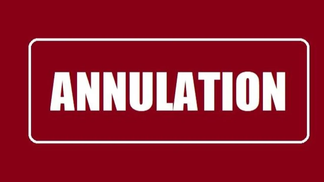 annulation, report