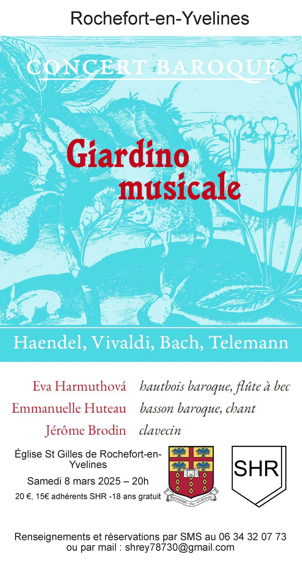 ROCHEFORT-EN-YVELINES (78) - Concert baroque : Giardino musicale