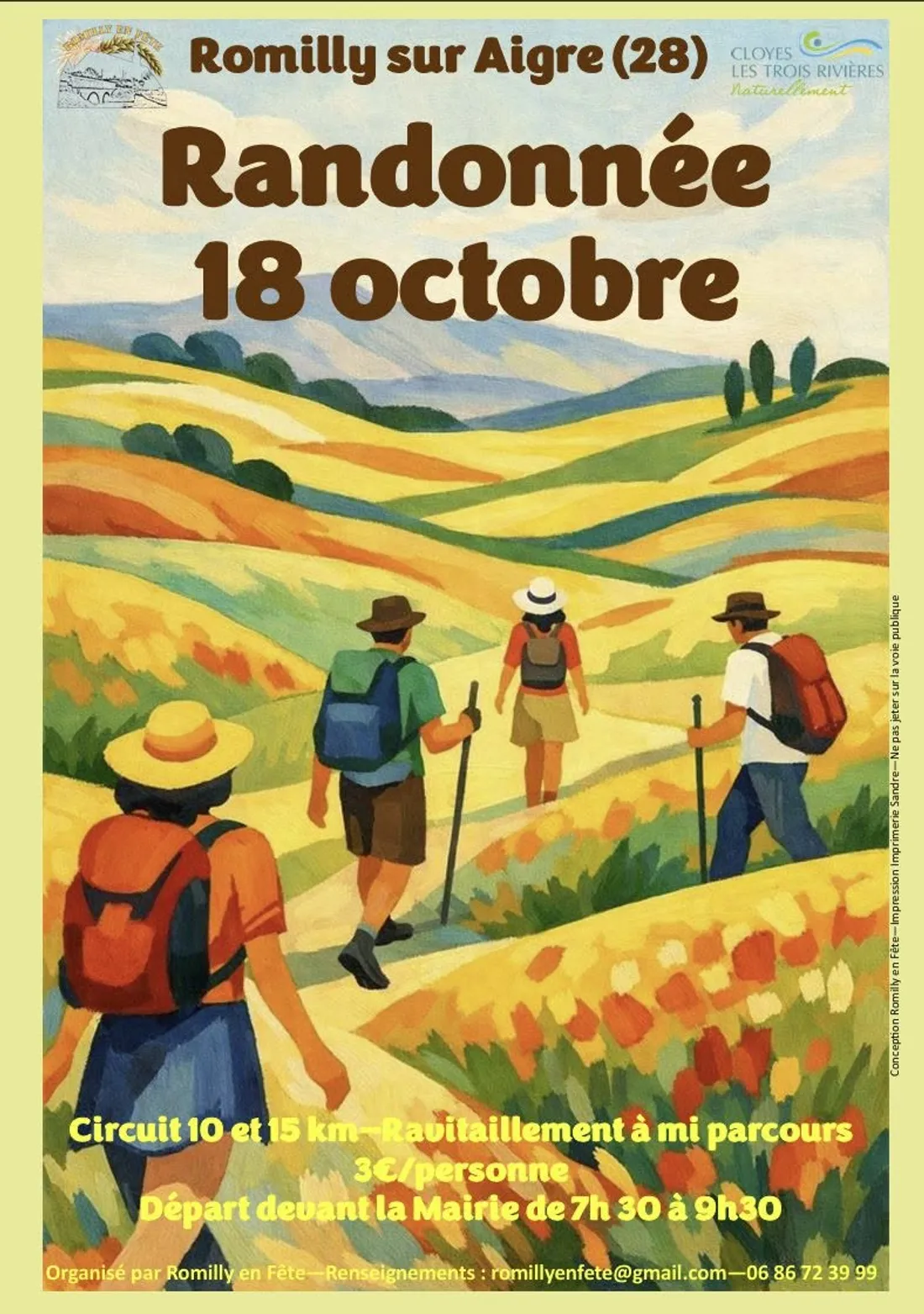 ROMILLY-SUR-AIGRE - Randonnée pédestre de Romilly en fête