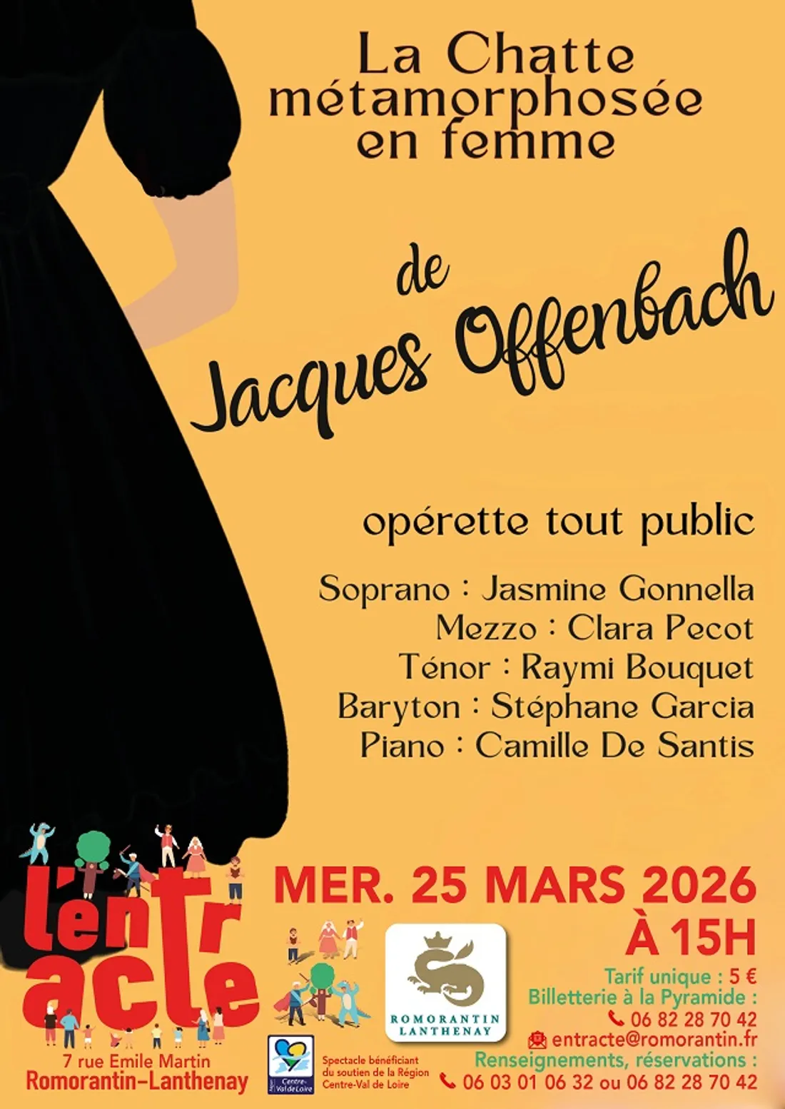 ROMORANTIN (41) - Spectacle : La chatte métamorphosée en femme