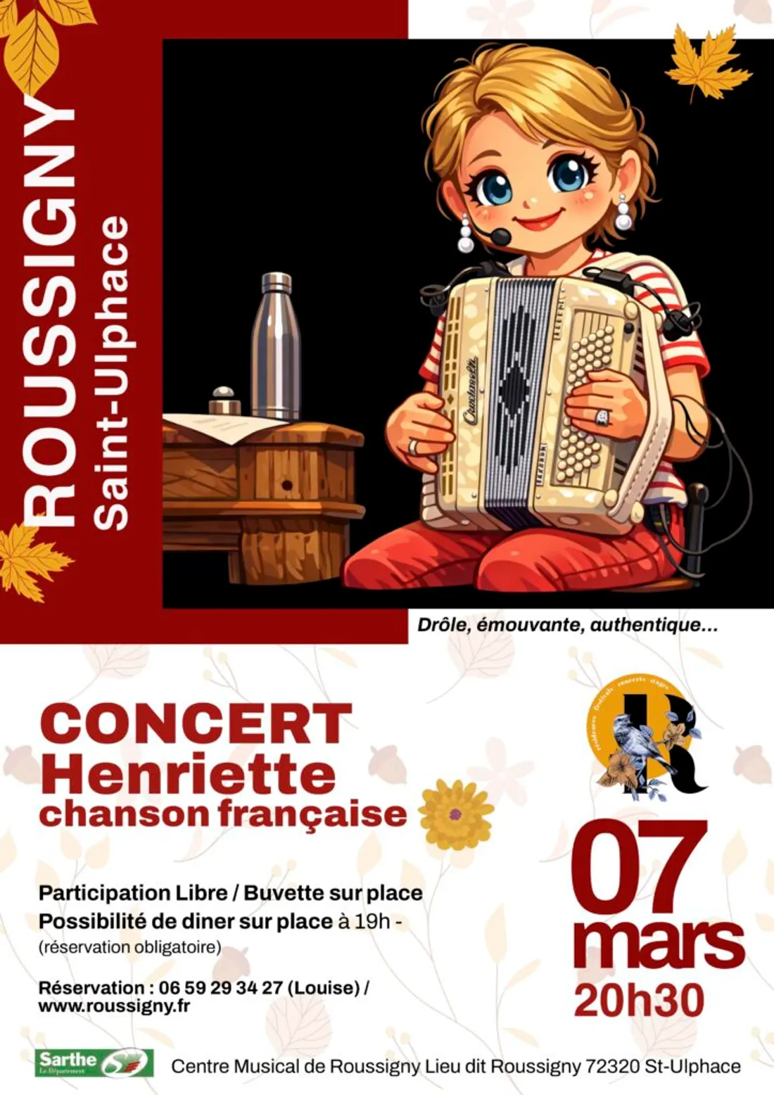 SAINT-ULPHACE (72) - Concert : Henriette